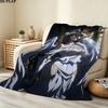 1PC Overlord Patterned Flannel Blanket Suitable For All Seasons For Home Decor Warmth And Comfort Gifts Holiday Present