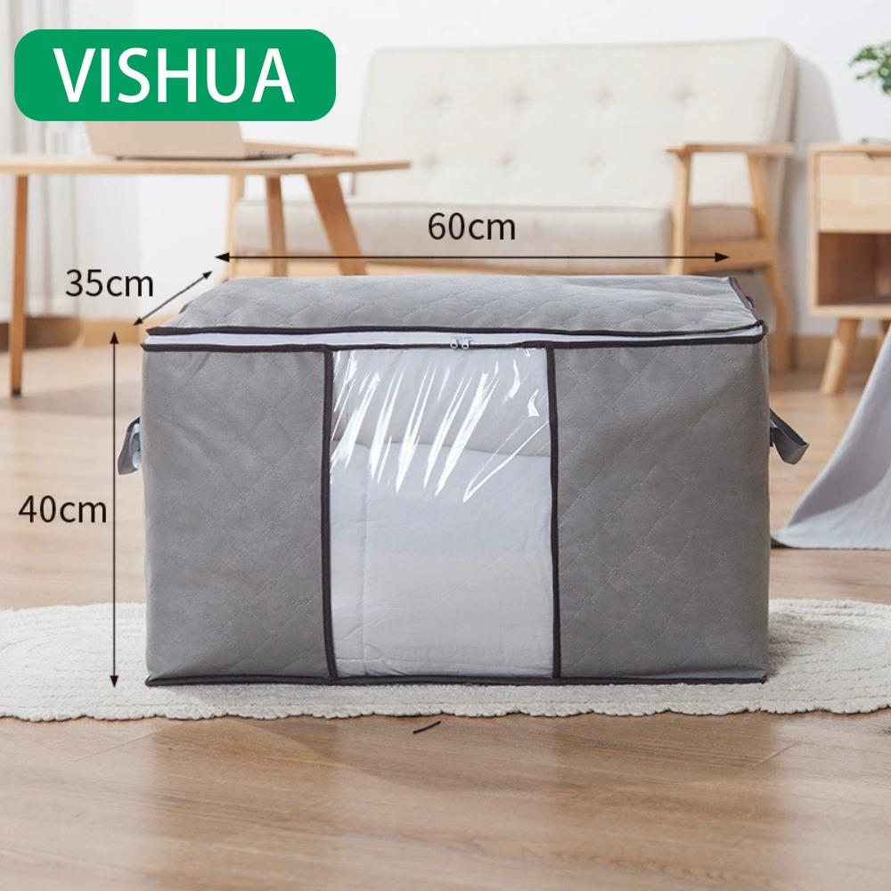 Zippered clothing storage case. Size: 60*40*35cm/50*48*28cm