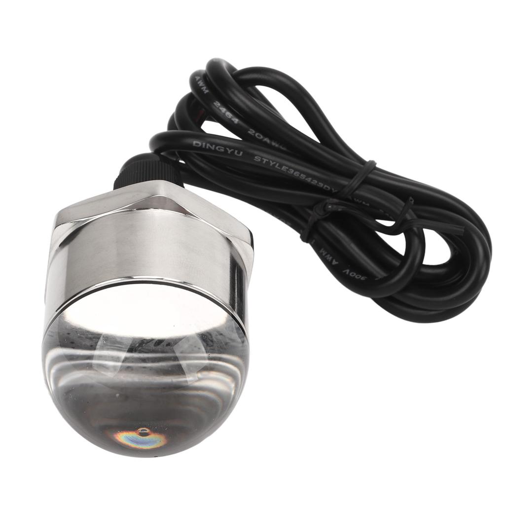 9 LED Boat Plug Light M12 12V Marine Bright Underwater Fishing Night Lights for Yacht Ship Blue