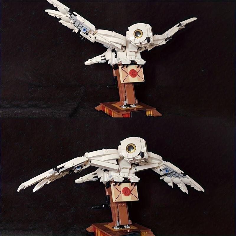MINISO Disney Magic World Hedwiged Owl Building Blocks Animal Bird Model 75979 Assembled Toys Bricks Kids Adult Birthday Gifts