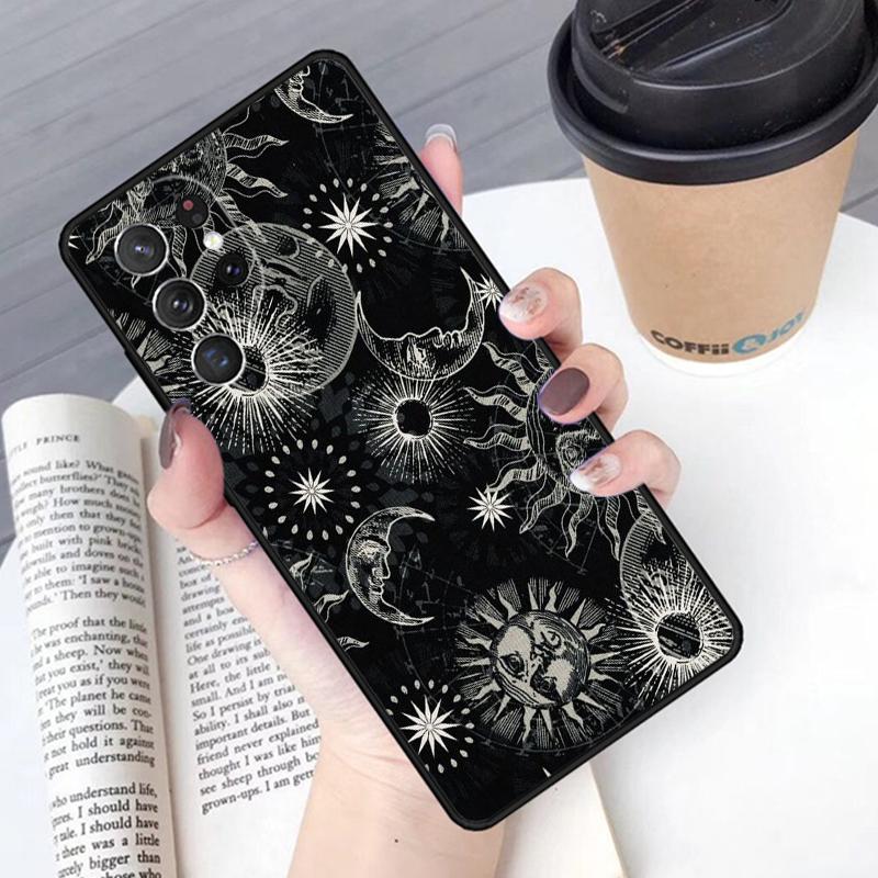 Sun Moon Face phone case Cover For Samsung Galaxy S24 S25 Ultra S21 S22 Ultra S10E Note 10 Plus Note 20 FE S23
