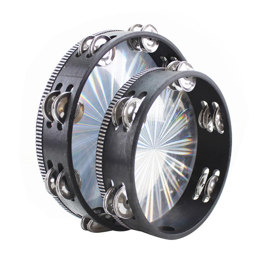 Strahlendes Tamburin Langlebiges Holz Tamburin Musikinstrument Kindergarten Früherziehung Handtrommel 8 Zoll