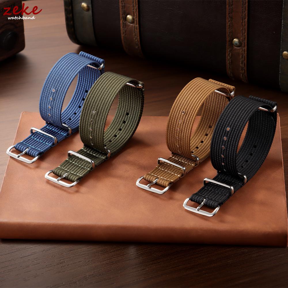 18mm 20mm 22mm Nylon Army Sports Band for Omega for Seiko Nylon Fabric Belt Accessories Pin Buckle Band Green Black Watch Strap