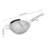 Large Mesh Strainer 316 Stainless Steel Colander Sieve Sifter With Sturdy Handle For Pasta Fruits Vegetables Easy To Clean