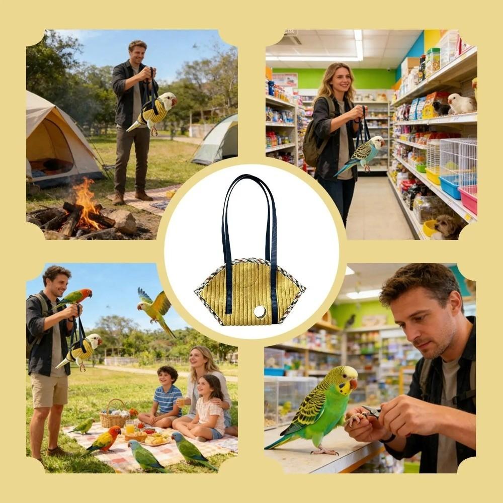 New Adjustable Strap Parrot Vest Carrier Anti Escape Breathable Bird Backpack Carrier Portable Bird Travel Bag Small Parrots