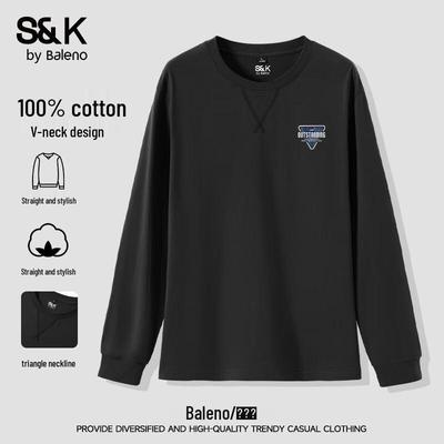 Baleno Men's Crew Neck Oversize Sweatshirt with Triangle Print