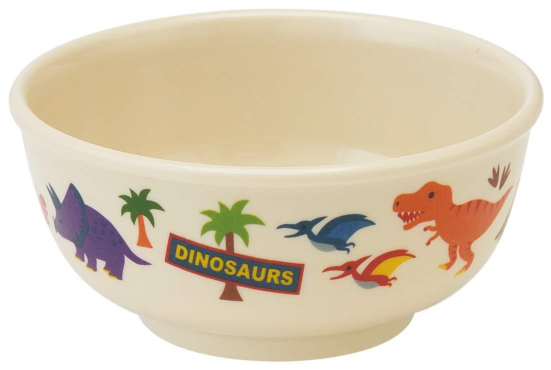 

Skater Melamine Rice Bowl, 240ml, Dinosaur Design, M320-A