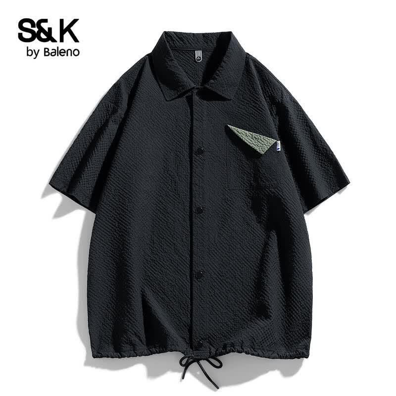 Baleno S&K Men s Textured Polo Short Sleeve Shirt M
