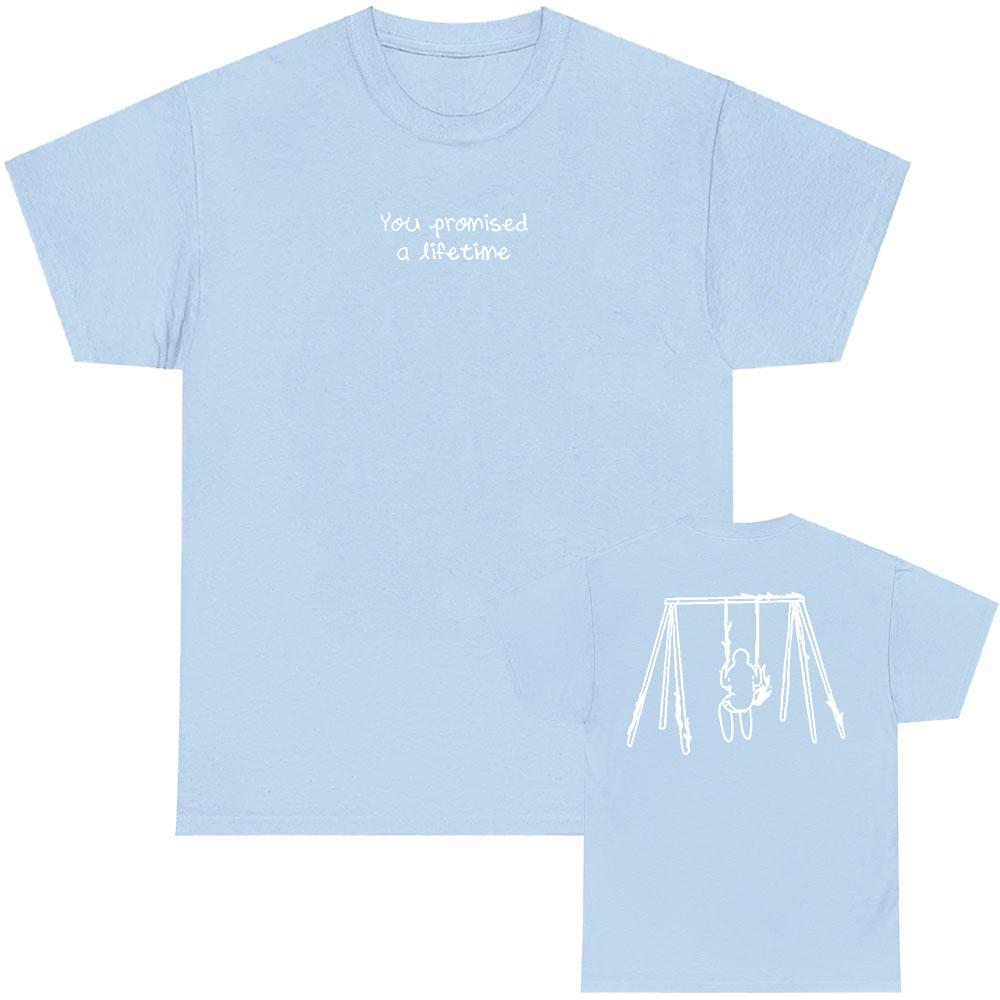 Myles Smith SOLO Tshirts You Promised A Lifetime Letter Print T-shirt Cotton Short Sleeve Tees Unisex Streetwear Graphic