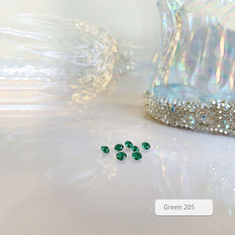 

Huazi Ear Studs Screw Tightening Buckle 3mm Color Ear Bone Stud Classy Accessible Luxury 316L Medical Titanium Steel Ear Ear Bone Pin Flash 29# Green S29