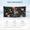 Floral 3 Theme Quick Dry Beach Towel Custom Name Text Print Large Sand Resistant Towel Beach Vacation