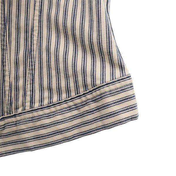 45rpm Stripe Short Jacket 2 Beige X Green Women Used