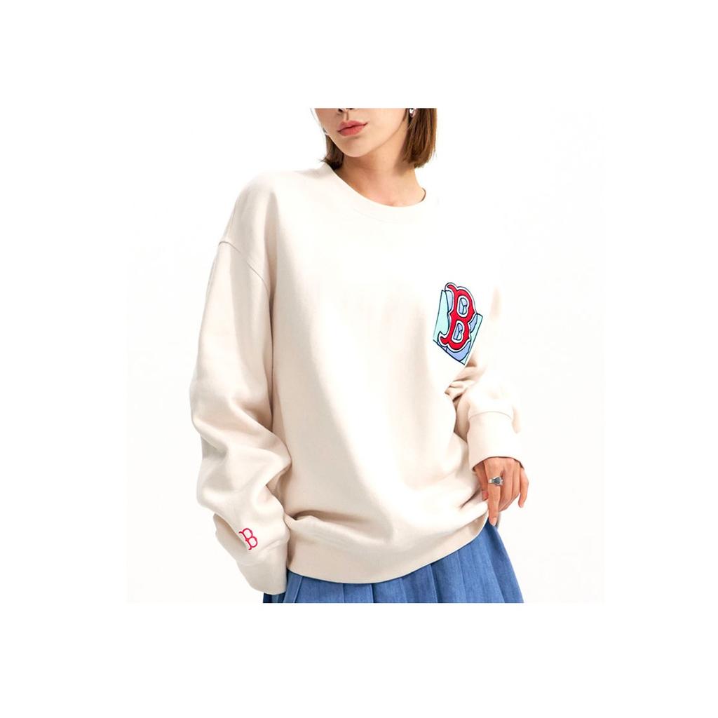 Nové MLB Boston Red Sox Mikiny Unisex Béžová 3AMTL0426-43BGL