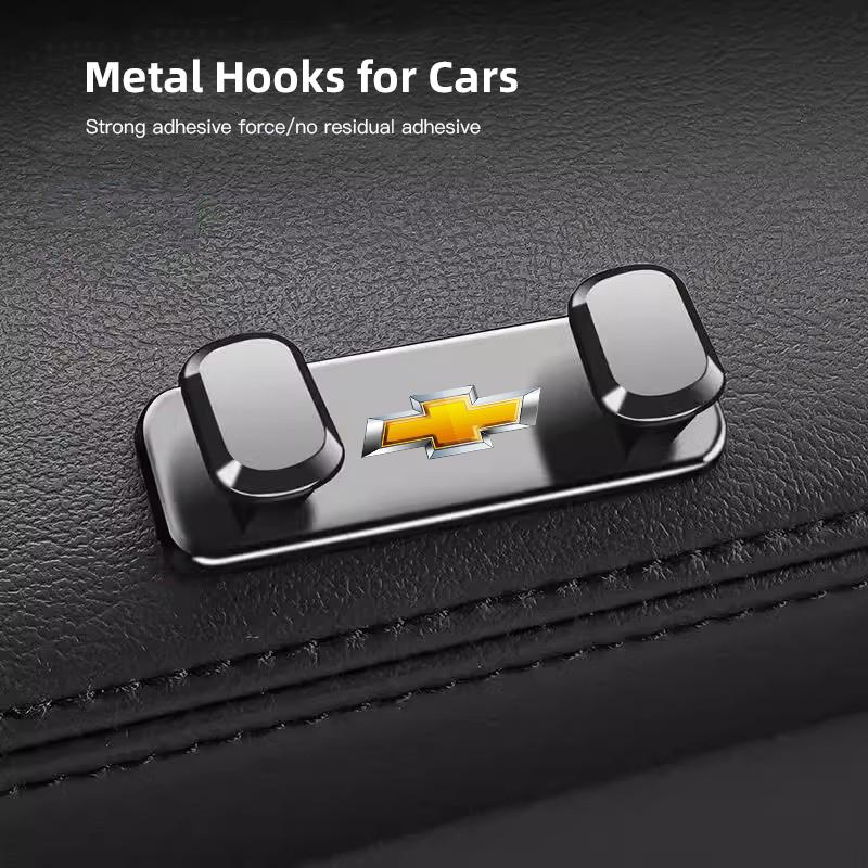 

Metal Alloy Car Styling Storage Hooks Accessories For Chevrolet Cruze Sonic Silverado Corvette Camaro Captiva Spark Z71 Sail SS темно-серого