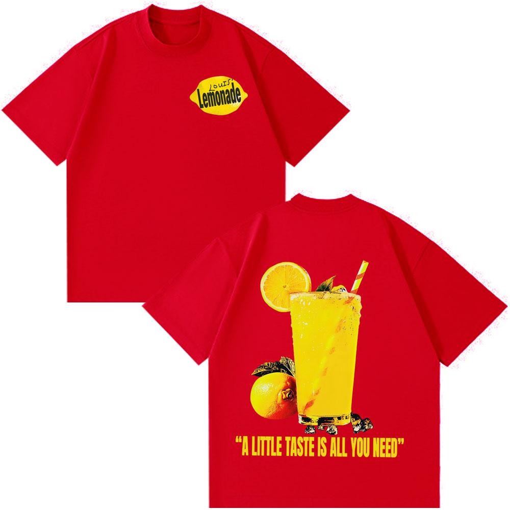 Louis Tomlinson Lemonade Tour 2026 Print T Shirt Men Summer Fashion Tshirts Oversized Aesthetic Trendy Summer Loose Tshirts S