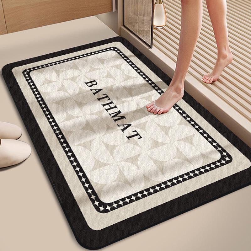 Nordic Luxury Diatomaceous Earth Bath Mat - Absorbent, Non-Slip, Dirt-Resistant, Quick-Dry.