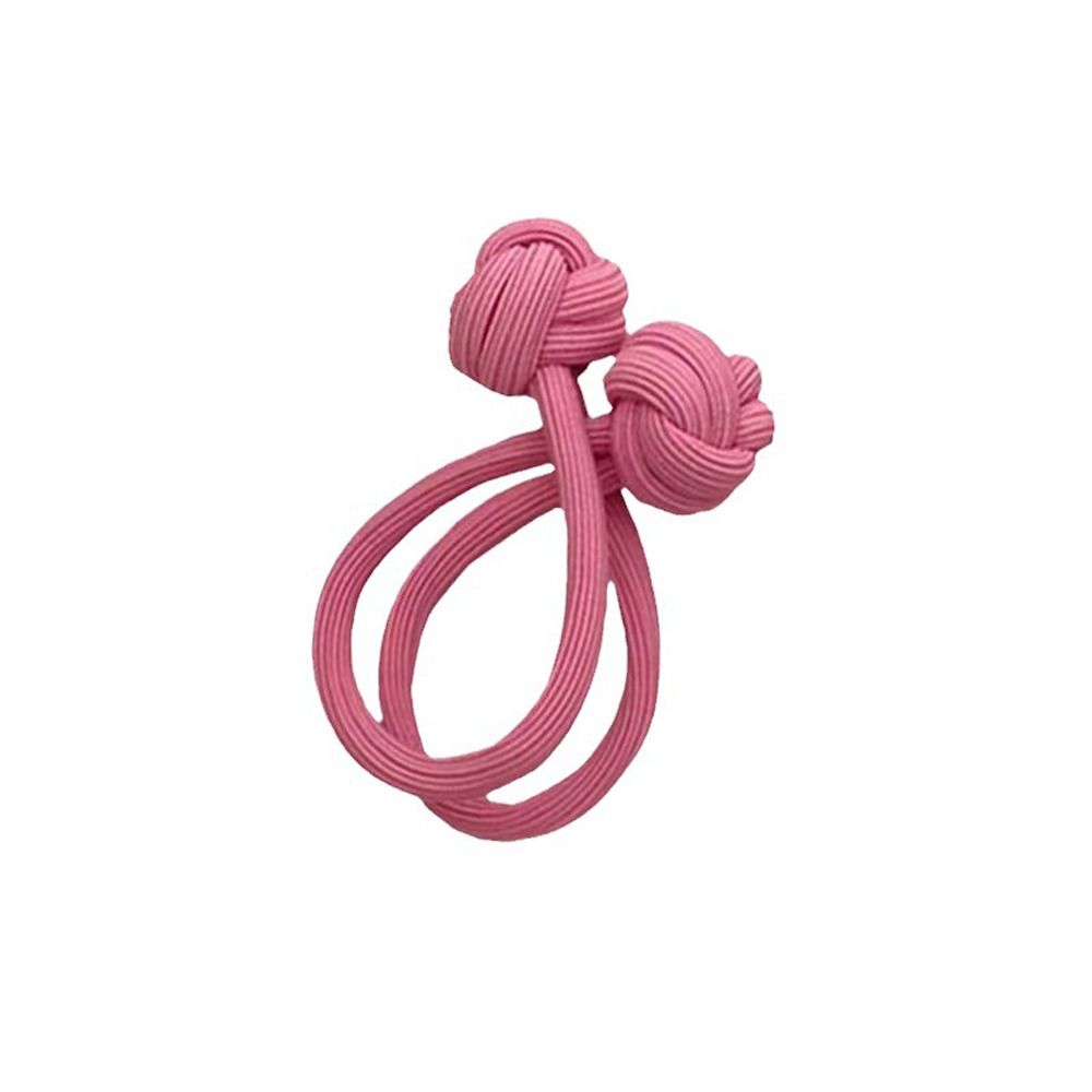 Solid Color Chinese Knot Hair Rope Elastic Korean Rubber Band Elegant Elastic Hair Ring  Daily