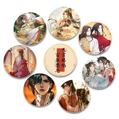 32/44/58mm Anime Heaven Official's Blessing Broche op Rugzak Cartoon Badge Xie Lian Hua Cheng Emaille Pin Sieraden Accessoire Cadeau