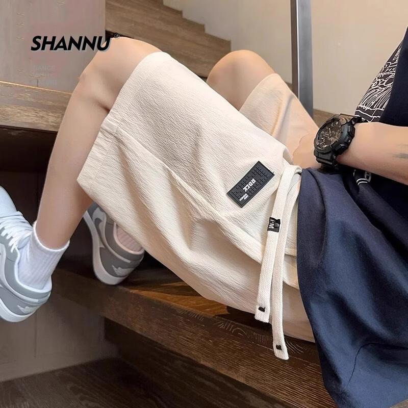 SHANNU Herren Eis Seide Schnelltrocknende Freizeit Sport Shorts