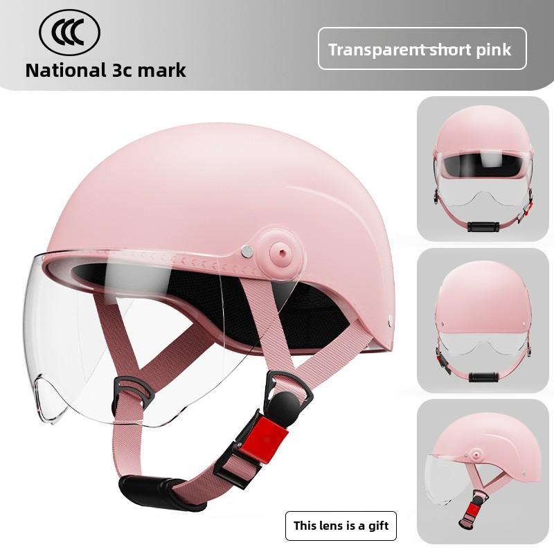 Electric Car Helmet Men and Women Cute Half Helmet