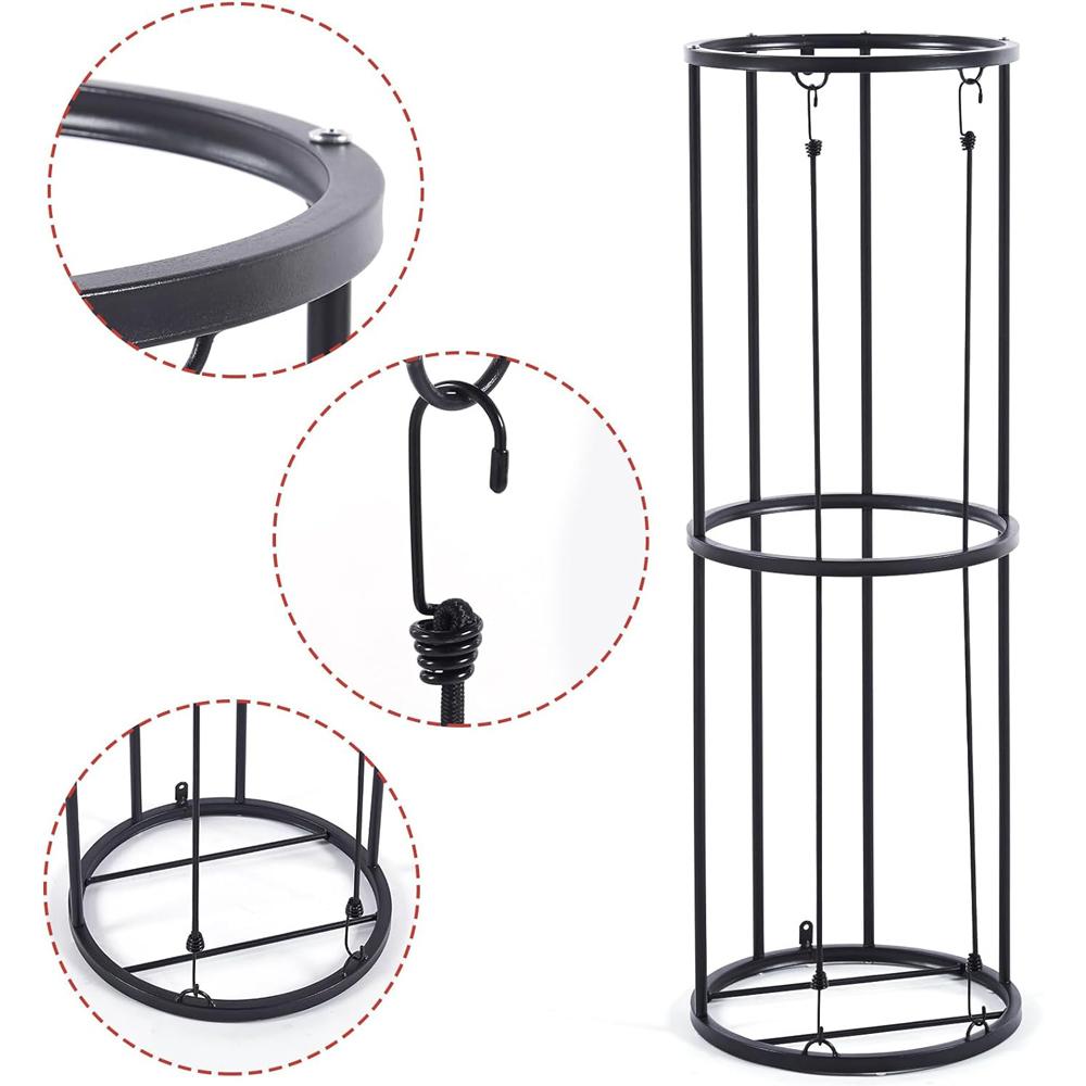 Ball Storage Rack Vertical Ball Organizer for Basketball, Volleyball, Soccer Garage Ball Storage Cage for Home