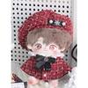 Niannyyhouse 20cm Plush Doll Clothes Set with Poncho, Hat, and Shawl (Red)