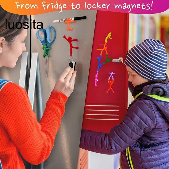 Mini Man Magnetic Toy, Fun Novelty, Durable Safe, Lovely Creative, Multicolor, Travel Matchstick Men for Kids