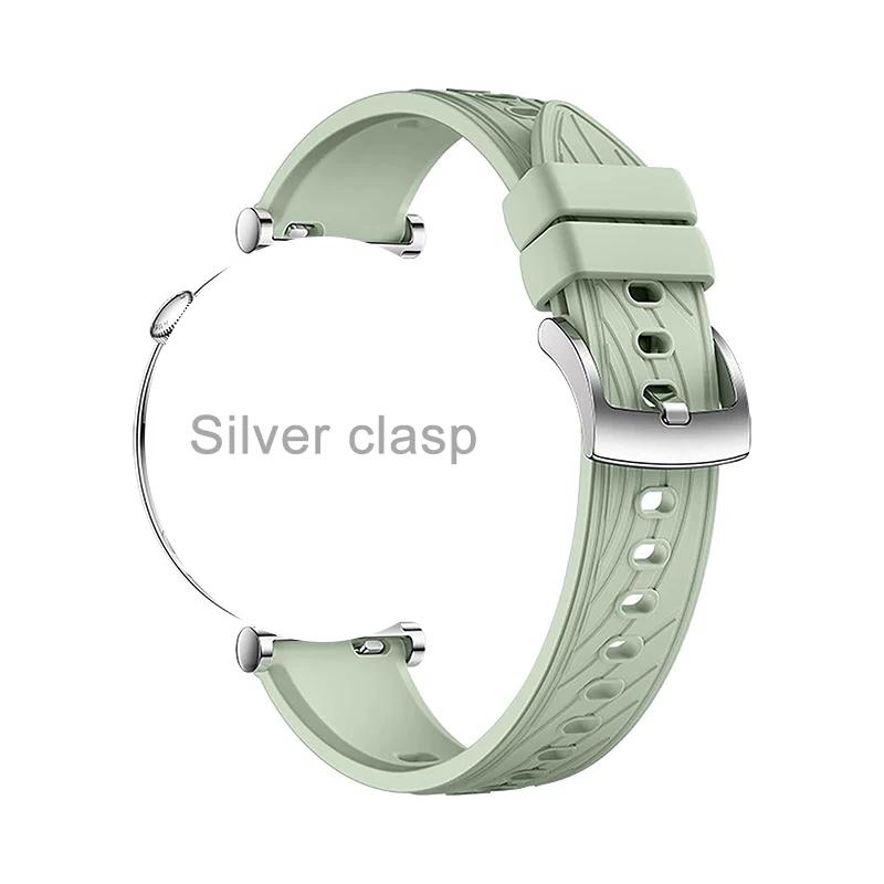 Cinturino in Silicone da 18 mm per Huawei Watch 5 42mm Cinturino di Ricambio Sportivo per Huawei Watch GT5 41mm GT5pro 42mm Braccialetto Cinturino