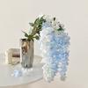 93CM Length Artificial Wisteria 3 Forks Design Long Branches Silk Wisteria Vine Rattan Style Silk Material Hanging Garland