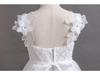 Girls' Lace Spaghetti Strap Flower Girl Dress - Puffy Formal Princess Gown for Wedding or Fashion Show Performance