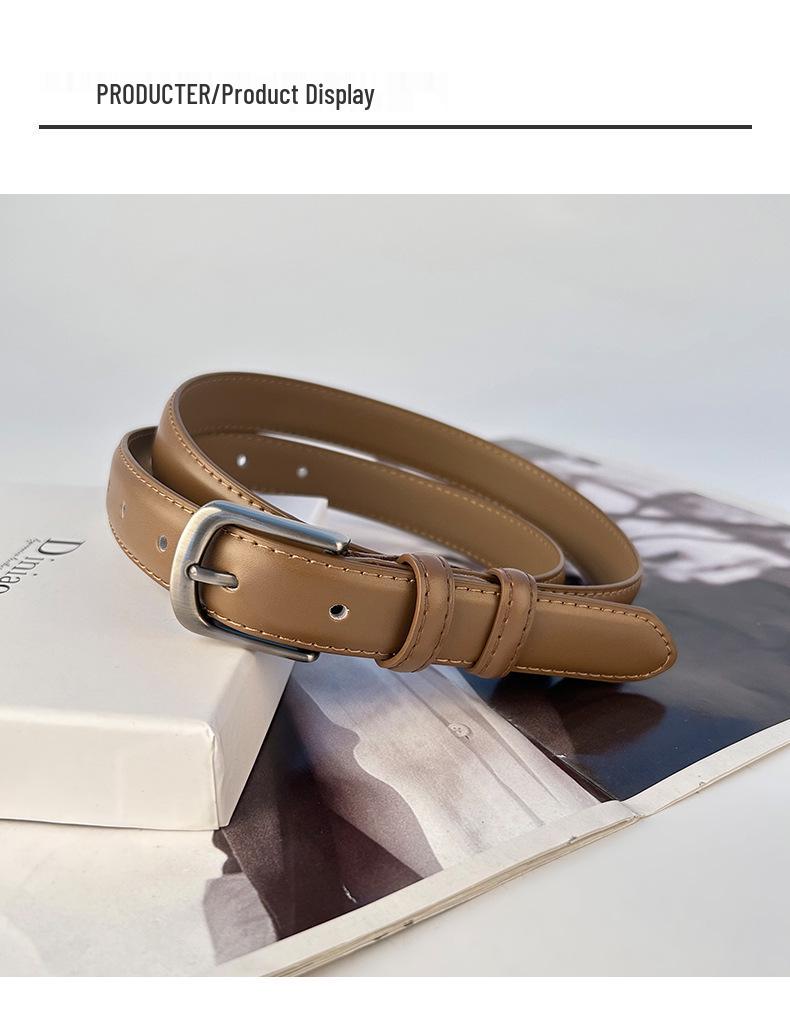 Women's Retro Casual Genuine Leather Belt: Versatile Cowhide Waist Belt