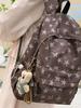 2025 Star Print Backpack for Female Students - Large Capacity, Lightweight, College & High School Schoolbag