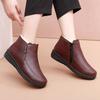 Cotton shoes women's winter velvet warm medium women's boots elderly short boots flat non-slip middle-aged and elderly women's shoes cotton boots