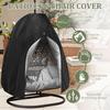 Hanging Chair Cover with Zipper Anti UV Sun Protector Outdoor Garden Swing Egg Chair Waterproof Rattan Seat Furniture Cover