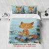 Teens Bedding Set Softville Cozy Town Cute Fern The Quilt Fox With Duvet Cover  Pillowcase For Children'S Bedroom Decor