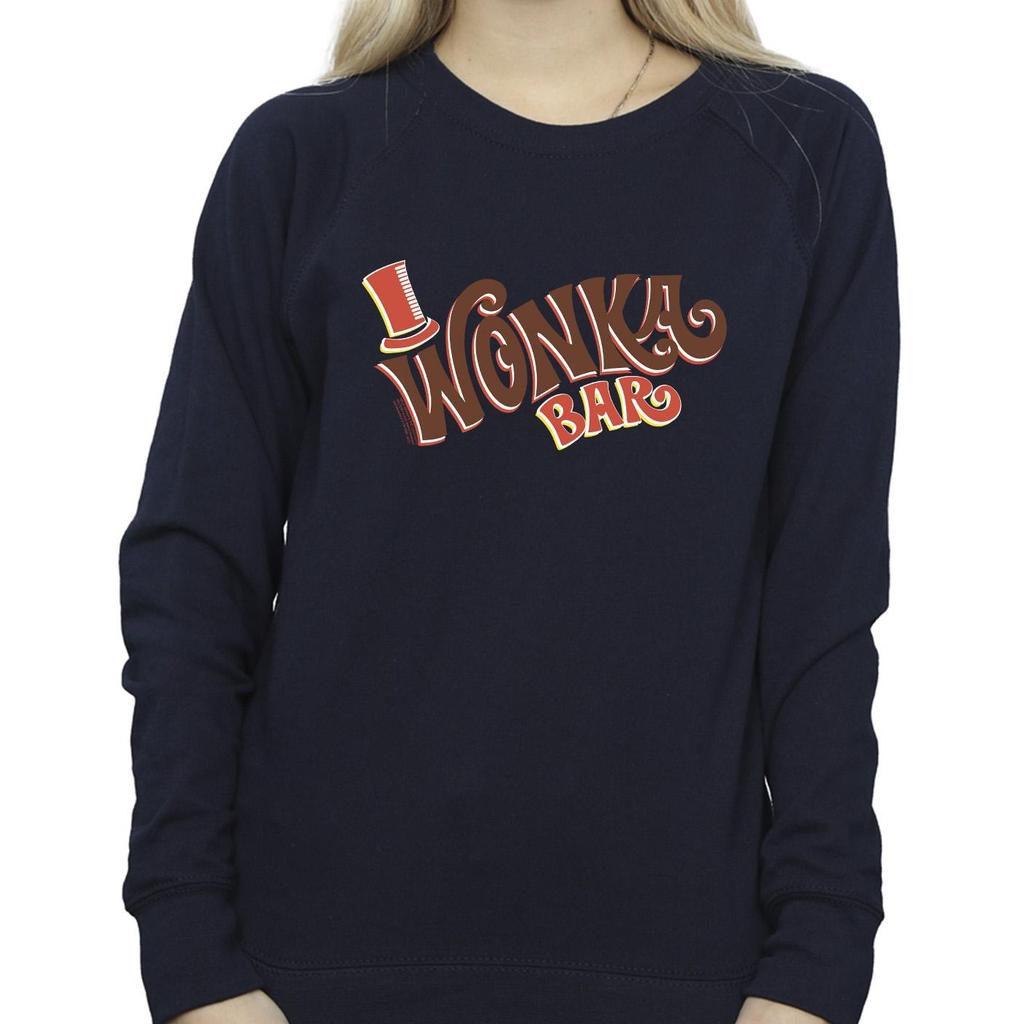 Willy Wonka Womens/Ladies Bar Logo Sweatshirt