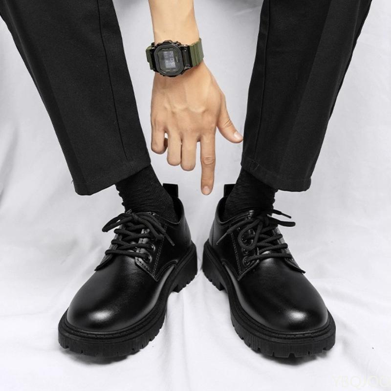 Business Office Formal Wear Casual Lace Up Men's Shoes Spring and Autumn Fashion New Breathable Anti Slip Men's Shoes 2026