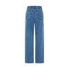 Navigare Women's Elastic Waist Straight Leg Denim Jeans
