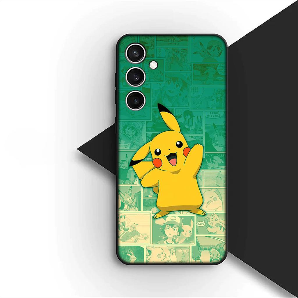 Cover for Samsung Galaxy S24 S25 S23 FE Ultra Plus S7 Edge S25+ S23+ A56 5G Phone Case Mewtwo P-Pokemons Mew two P-Pikachus