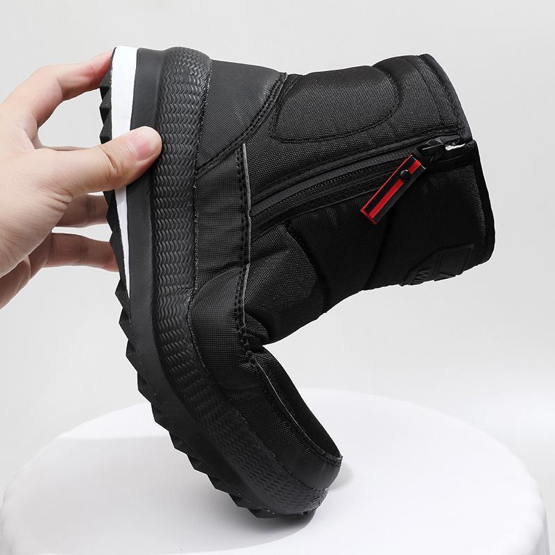 2025 Men's Boots Outdoor Waterproof Work Boot Plush Warm Snow Boots for Men Non-slip Platform Boots for Women Winter Cotton Boot