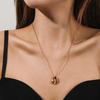 Elegant Titanium Steel Geometric Necklace for Women - Versatile, Non-Fading, Light Luxury Style
