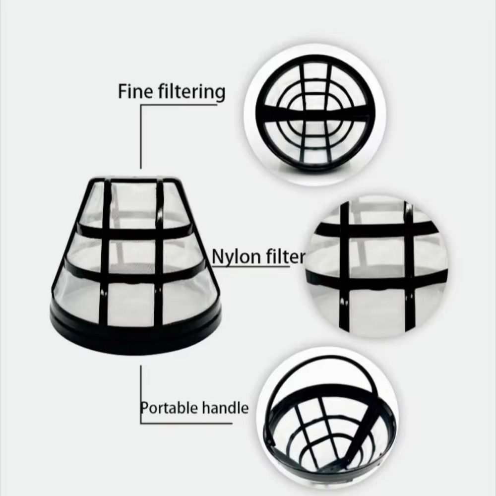 4Pcs Nylon Mesh Coffee Brewing Strainer Fine Mesh Net Coffee Maker Dripper Home
