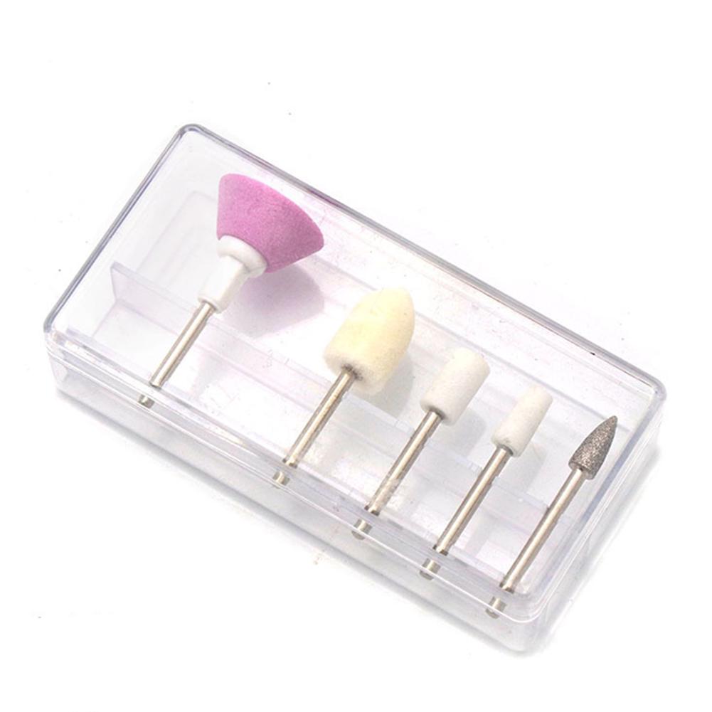 Burghie 5 buc Mașină de slefuit unghii Instrument electric de manichiură pentru lustruire