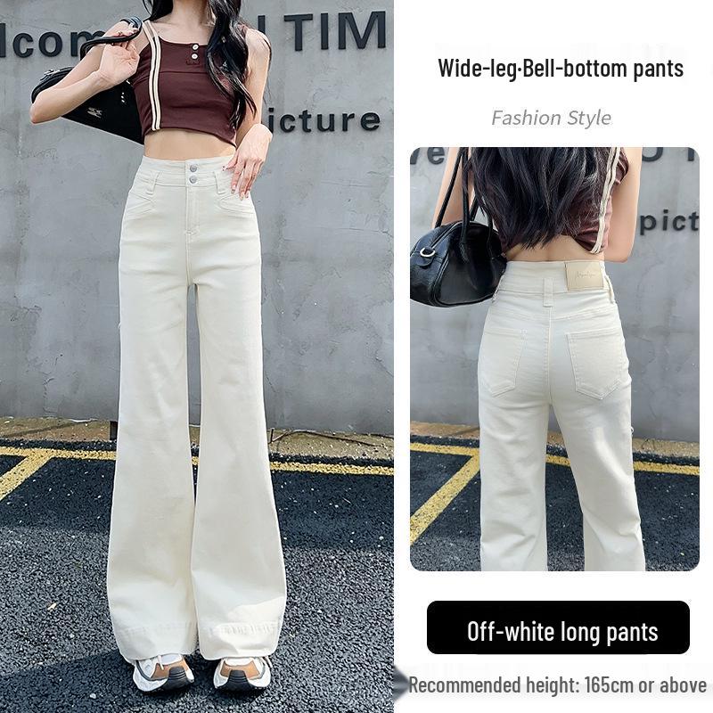 

Women s High-Waisted Slimming Micro-Flare Jeans - Denim Blue (Spring/Autumn 2025) Extra Large