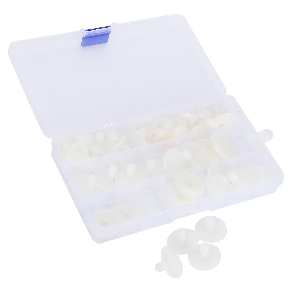 35 Set Puppengelenke DIY Bastelspielzeug Zubehör Einrastbolzen Bärenherstellungsmaterial Weiß