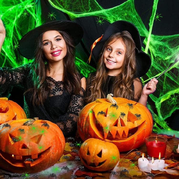 Halloween Party Decorative Spiders Props Set of 20/50 Simulation Spiders Set Festival Room Decoration Scary Spiders Figure