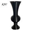 Stylish Balcony Decor Retro Curved Decorative Flower Vase, 3D Printed Flared Neck Plant Pots for Windowsill Minimalist Tabletop Floral Container