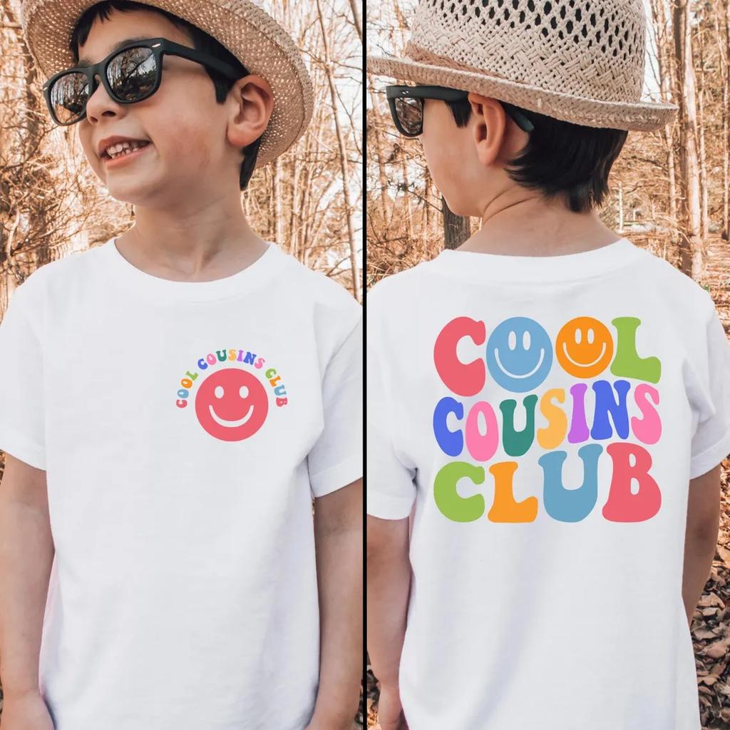 Maglietta Club dei Cugini Fantastici Maglietta Crew dei Cugini per Bambini Crew dei Cugini Club dei Cugini Fantastici Magliette per Cugini Maglietta del Cugino Maggiore Top per Ragazzi