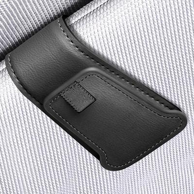 Magnetic Car Auto Sun Visor Eyeglass Hanger Clip Leather Glasses Holder Universal Multi-Function Automobile Accessories Storage