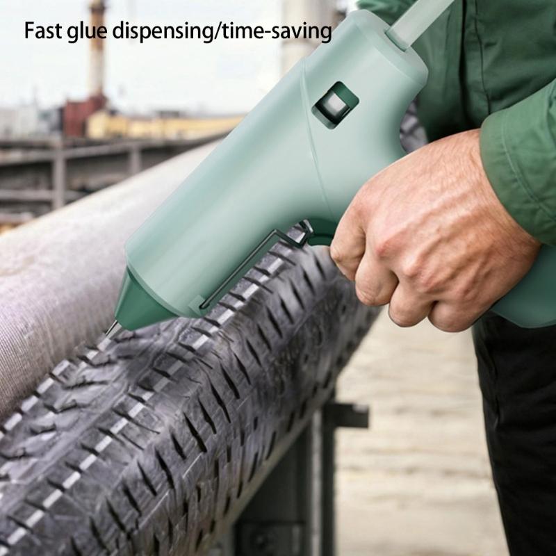 Fast Preheating Glues Guns Set Adhesive Sticks Craft Guns Suitable for Crafting Home Repairs Industrial Use Metal Stand